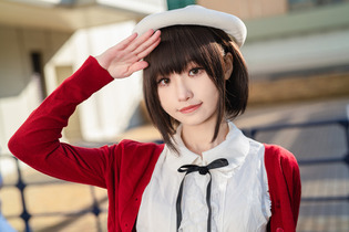 【コスプレ】「メインヒロイン」間違いなし！ベレー帽が似合う、つぶらな瞳の王道美少女が「冴えカノ」加藤恵を好演【写真8枚】 画像