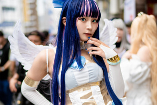 【コスプレ】アニメ「パンスト」のストッキングが激カワ！絶対領域が眩しいラブリーエンジェルな関西美女はお好き？【写真10枚】 画像