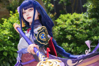 【コスプレ】威厳を備えた佇まいに雷神のオーラが漂う！『原神』雷電将軍のクールな美貌に目を奪われる【写真9枚】 画像