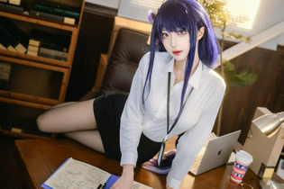 【コスプレ】『原神』人気キャラの「雷電将軍」誕生日記念！OLからメイド服まで艶っぽく凛々しい姿に見惚れてしまう【写真33枚】 画像