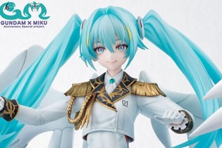 美しい“白い翼”…！「初音ミク × ウイングガンダムゼロ EW」フィギュアが登場ーイラストレーター・neco氏のデザインを元に立体化 画像
