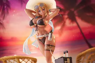 水着×褐色×太もも！トリダモノ氏のオリキャラ「ミラ(Mira)SunsetVer.」がフィギュア化―日に焼けた肌が煽情的なボディを際立たせる 画像