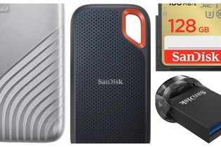 【Amazonセール】定番からポータブルまでSSDがお買い得！超小型のUSBメモリやSDカードもセール対象に 画像