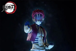 「鬼滅の刃」より「猗窩座」アクションフィギュアが再販！戦闘時に見せる狂気的な“嗤い顔”や、“破壊殺・羅針”プレートなど付属 画像
