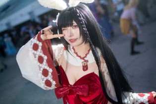 【コスプレ】上はウサ耳巫女、下はハイレグ美脚のギャップがすごい！香港美女の『アズレン』大山が清楚なのにセクシーすぎた【写真7枚】 画像