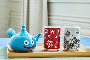 『ドラクエ』和風な「スライム湯のみ」が可愛い！青海波と花小紋、2つの柄を風流にデザイン 画像