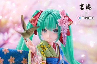 お値段約20万円の「初音ミク」日本人形フィギュアが可憐で美しい…！イラストレーター・藤ちょこ氏による描き下ろしイラストをもと立体化 画像