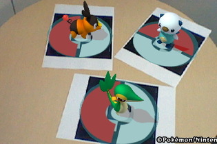 『ポケモン立体図鑑BW』のAR機能を使って撮影してみた 画像