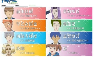 アニメ「学園ハンサム」声優陣が明らかに…気になる主人公役は？ 画像
