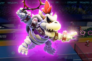 Wii U『マリオテニス ウルトラスマッシュ』ほねクッパ＆クッパJr.紹介映像が公開 画像