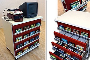 ついに“レトロゲーム専用家具”が登場！「ファミカセチェスト」は288本のソフトが収納可能 画像