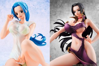 「ワンピース」より「ビビ」＆「ハンコック」のセクシーなフィギュアが登場、こだわりの透け水着と溶けチャイナドレスに注目 画像