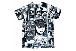 伊藤潤二のホラー漫画「うずまき」デザインのアパレルが登場、「あざみ」Tシャツやパーカーなど 画像