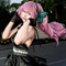 【コスプレ】背中越しの笑顔にドキッ！スラリと伸びた美脚も魅せる「巡音ルカ」の中国美女レイヤー【写真6枚】