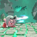 『スマブラSP』セフィロスを吸い込んだカービィは“かわイケメン”!? 3段階のフレアを使いこなし、後ろ髪もなびく！ 丸いのに鋭角的な姿を激写