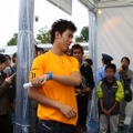 『EA SPORTS グランドスラム テニス』試遊イベントでプロテニスプレーヤー錦織 圭選手がファンと対戦！