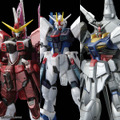 「機動戦士ガンダムSEED」より、「フリーダム」ら3機が揃い踏み！限定メタリック仕様の「20周年記念MSセット」が発売