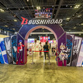 「BUSHIROAD」ブースは、カードゲーム「ヴァイスシュヴァルツ」に力を入れていた