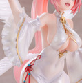 純白チャイナドレスの透け感…！『アズレン』より軽空母シーシュースが着せ替え「春告鳥の羽根は白く」モチーフで立体化