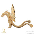 黄金色の鱗がより輝く！映画「ゴジラVSキングギドラ」より「キングギドラ」が“金”で立体化ー職人が複雑なフォルムを約1cmサイズで再現