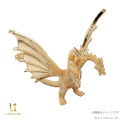 黄金色の鱗がより輝く！映画「ゴジラVSキングギドラ」より「キングギドラ」が“金”で立体化ー職人が複雑なフォルムを約1cmサイズで再現