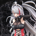 悪戯っぽく微笑む口元から舌先がチラリ…『アズレン』より「プリンツ・オイゲン：この夜に酔いしれ」フィギュアがクールでミステリアス