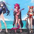 ホロライブ3期生たちが「ホロナツ衣装」の三面図をお披露目！マリン船長「けっこう際どいんですケド キービジュだと隠されちゃった」
