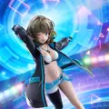 ジャケットの下には大胆なダンス衣装！『デレマス』より「高垣楓」1/7スケールフィギュアが予約受付開始ーブラックライトを当てることで青く発光