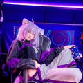 猫又おかゆ／ちろ（X：@suyamaaaaaa）、撮影：月原（X：@tukihara_lgk）