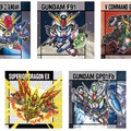 昔懐かしい「元祖SDガンダム」シール付きスナックに第2弾！「νガンダムHWS」や「サイサリス」まで全33種―描き下ろしの「ペーネロペー」らも収録