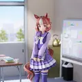 そっと見上げるような表情が可愛い！「ウマ娘 シングレ」より「ベルノライト」がトレセン学園制服姿で立体化、特徴的な“B”の髪留めまで再現