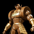 お値段約33万円！「キン肉マン」より「悪魔将軍」が木彫フィギュア化ー金箔と天然木で製作された贅沢仕様