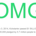 「Kickstarter」2014年3月3日に投資約束総額10億ドルを突破―日本は世界8位の投資額