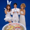 陣内&若槻ペアにはるな愛も、『桃太郎電鉄20周年』CM撮影が行われる