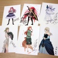 サイン入りキャラクター一ラストシート