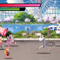 リズムに合わせてハンマーで敵を弾け！