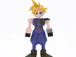 『FF7』懐かしい“ポリゴン”姿の「クラウド・ストライフ」ソフビフィギュアが再受注！両腕、腰、両足首が可動し簡単なポーズもとれる 画像