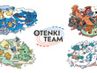 天気にまつわる『ポケモン』たちにフォーカス！日光で色がつくTシャツなど「OTENKI TEAM」グッズがユニーク 画像