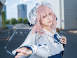 【コスプレ】上質な素材感にゆったりとしたシルエットが美しい！西行寺幽々子のふんわりとした雰囲気を醸し出す美女レイヤー【写真8枚】 画像
