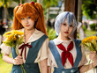 【コスプレ】「新世紀エヴァンゲリオン」アスカとレイの制服姿がノスタルジックでエモい！静かに佇むポージングも必見【写真11枚】 画像