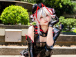 【コスプレ】『アークナイツ』Wの美脚が映える黒ストッキングに熱視線！ピチッとしたボディスーツも似合う美女レイヤー【写真8枚】 画像