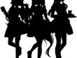 このシルエットは…ホロライブが「ウェンディーズ・ファーストキッチン」とコラボ？ 白上フブキ、不知火フレア、角巻わためらしき画像がお披露目 画像