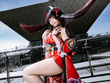 【コスプレ】『崩スタ』花火が妖艶な美脚で舞い踊る！迫力のあるポージングで魅せる太ももの脚線美が素晴らしすぎた【写真6枚】 画像