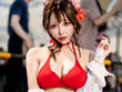 【コスプレ】『NIKKE』サクラの夏衣装が魅惑的すぎる！脅威の3サイズを持つ美女レイヤーに思わず釘付け【写真6枚】 画像
