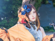 【コスプレ】肩をチラリと出した和洋折衷な衣装が艷やか！『原神』千織を美女レイヤー・しょこらが圧倒的な存在感で魅せる【写真9枚】 画像