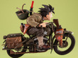 特殊装備のバイクで疾走する「孫悟空」！「ドラゴンボール」印象的なイラストを元に、各部ディテールを徹底再現 画像