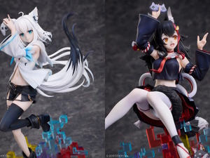 ホロライブ・白上フブキ、大神ミオのフィギュアが追加予約決定！楽曲「We are GAMERS!!!!」のジャケットイラストを元に立体化 画像