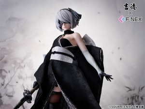 お値段約20万円の美しさ…！「ニーアオートマタ」より「2B」が大胆に着崩した“日本人形”でフィギュア化 画像