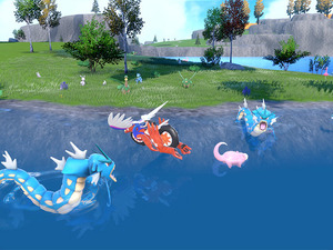 スイッチ2でグラフィック向上の『ポケモンSV』、たった2枚の公式スクショを比較。水面や草むらがよりリアルに 画像