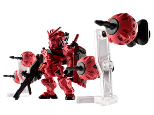 ジークアクスより「赤いガンダム」が食玩“ガンダム コンバージ”に出撃！ビットは4基付属、シャアとシュウジ運用時をそれぞれ再現可能 画像